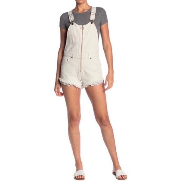 NWT Free People Sunkissed Shortalls Size 0 - Picture 4 of 6